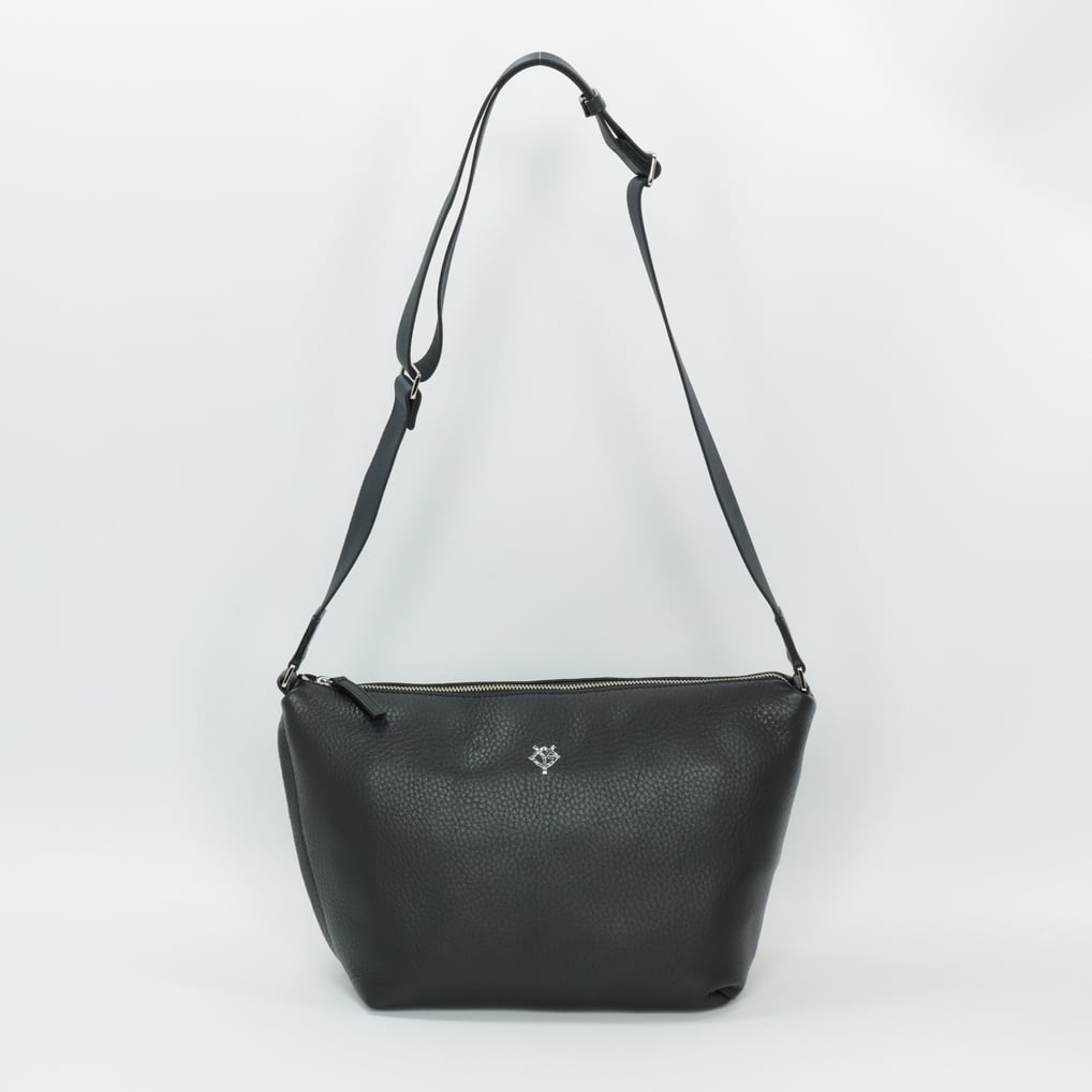 GIANTS × TRION グラブレザーショルダーバッグ (YG) Black×Sliver