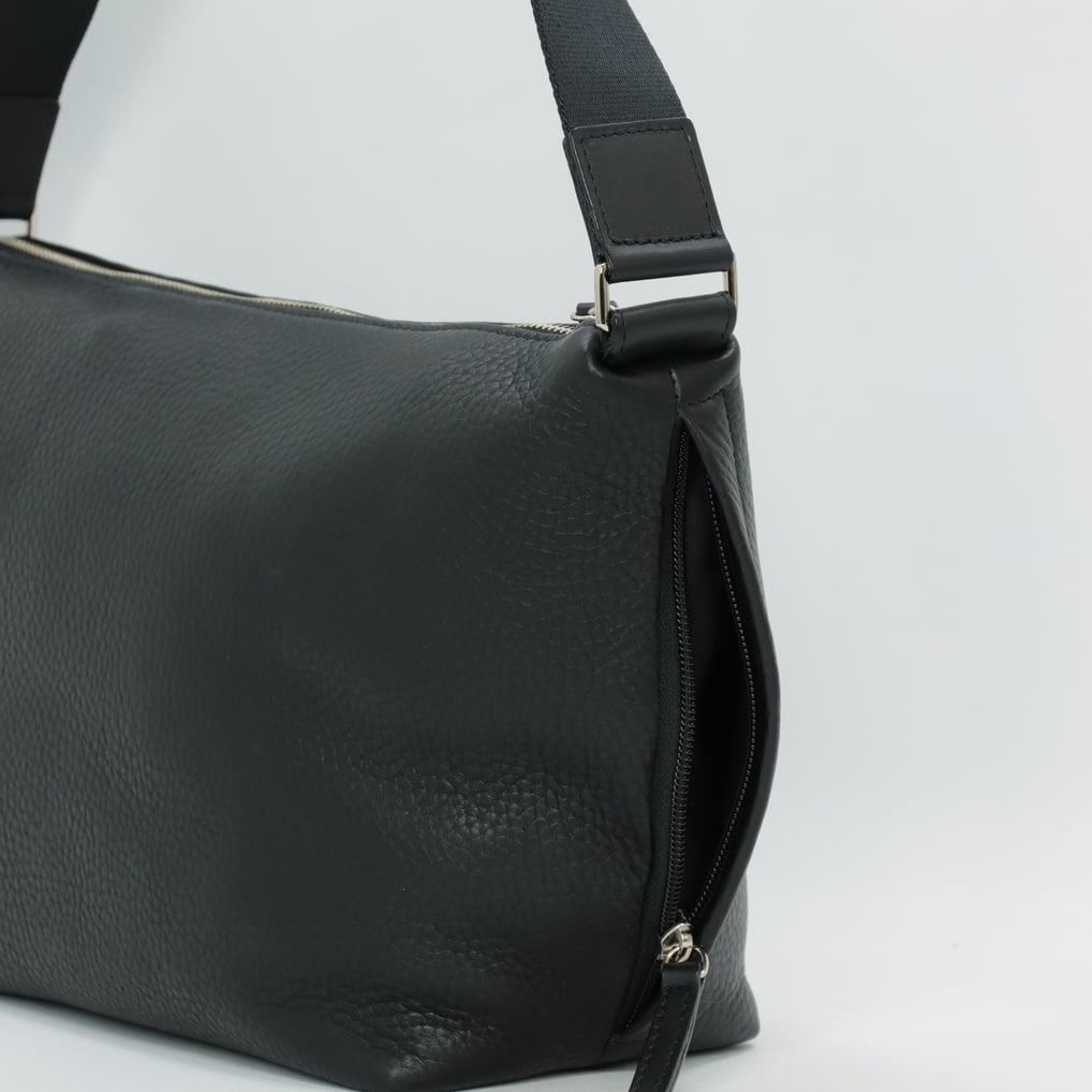 GIANTS × TRION グラブレザーショルダーバッグ (YG) Black×Sliver