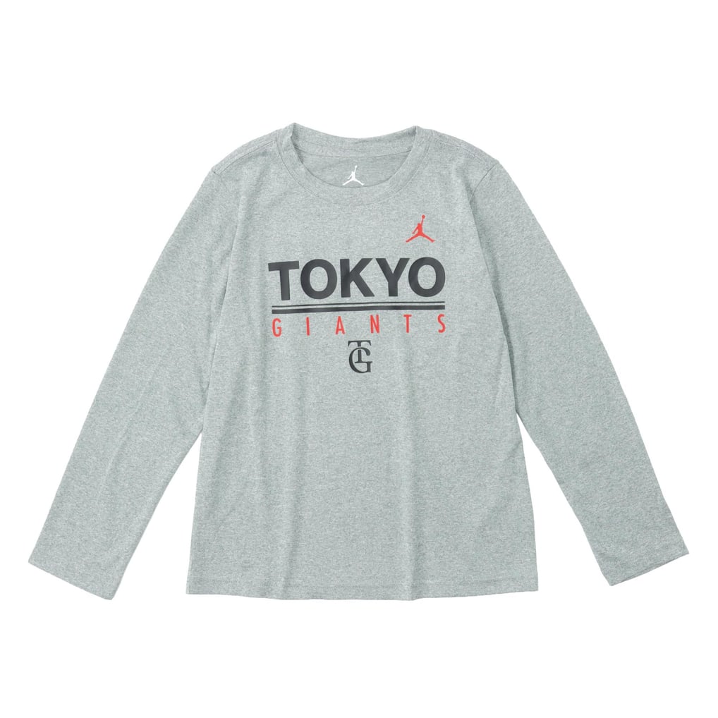 キッズ】ジョーダン プラクティス LS Tシャツ グレー NIKE AUTHENTIC 