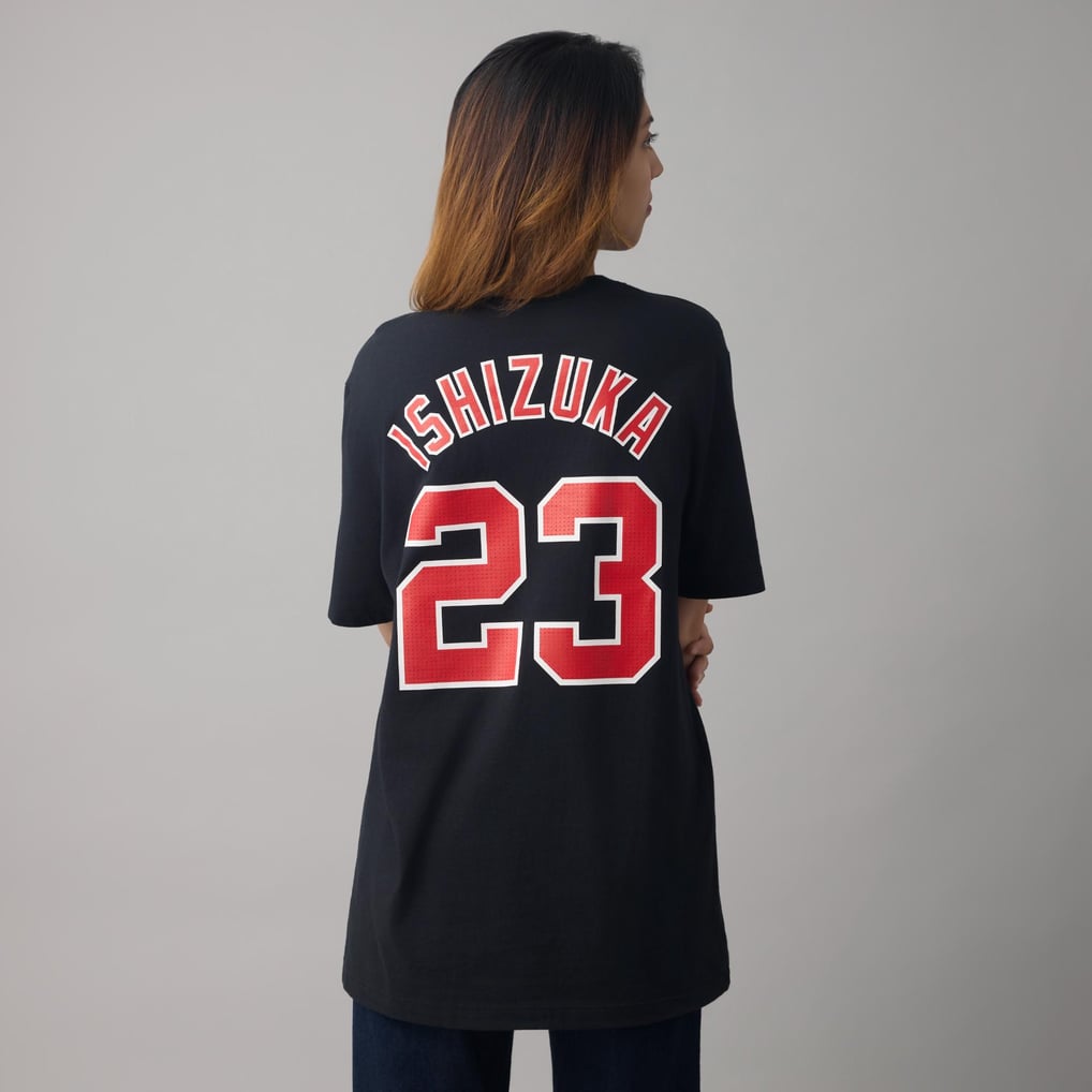 ジョーダン 背番号Tシャツ(GIANTS) ブラック×レッド NIKE FAN GEAR 