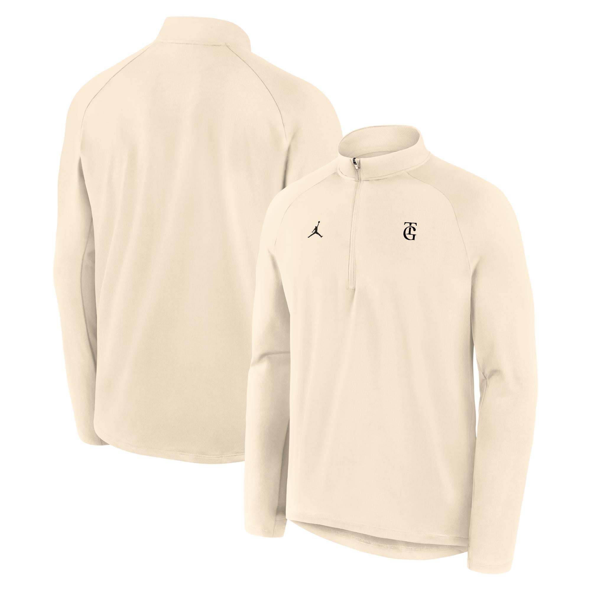 ジョーダン ポリエステル ハーフジップ シャツ (TG) ナチュラル NIKE 