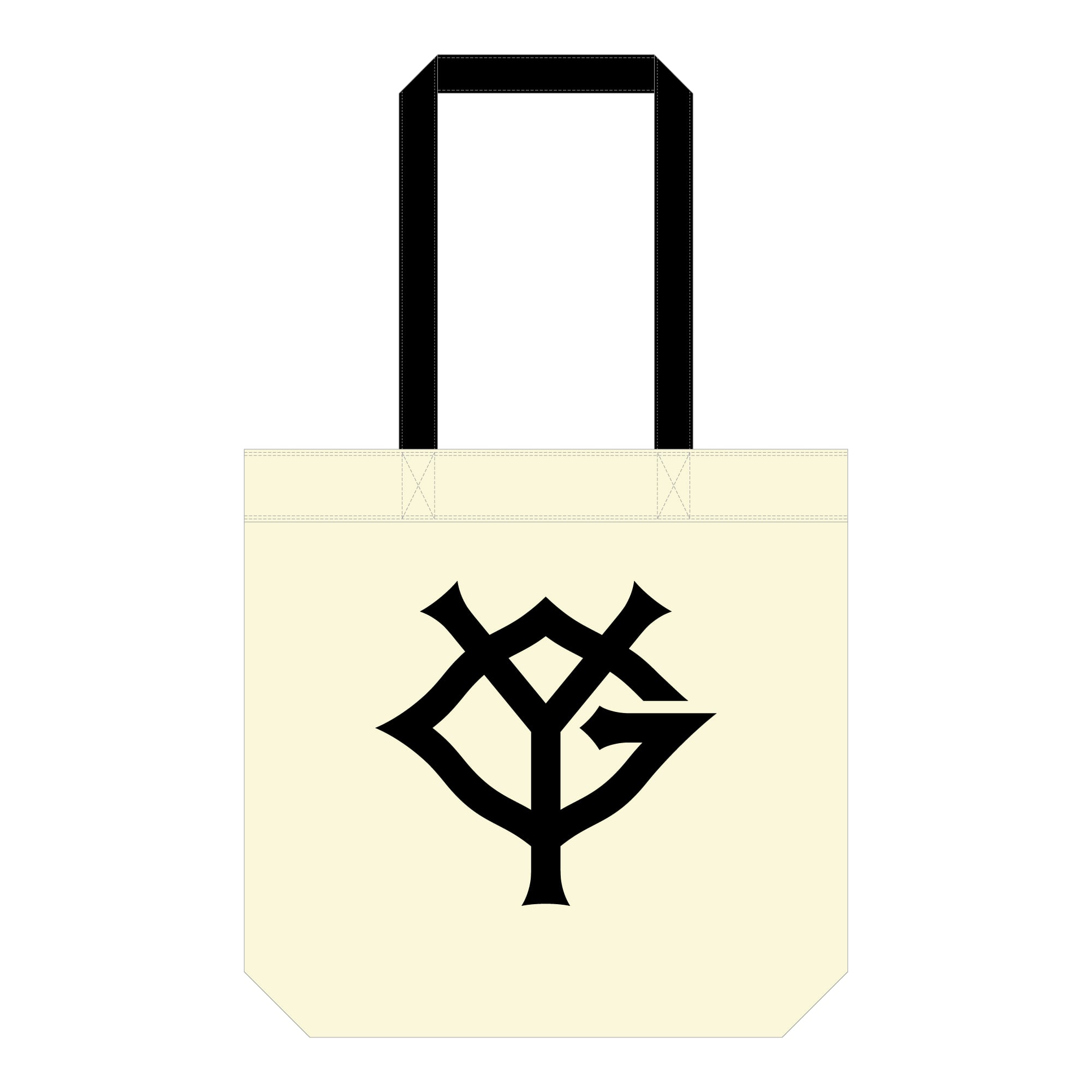 読売ジャイアンツ YG ブラック ロゴトートバッグ