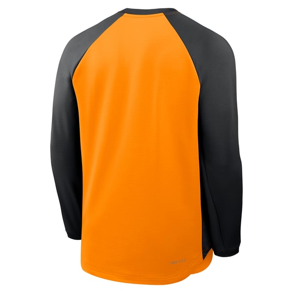 プラクティス ロングスリーブ Tシャツ オレンジ×ブラック NIKE