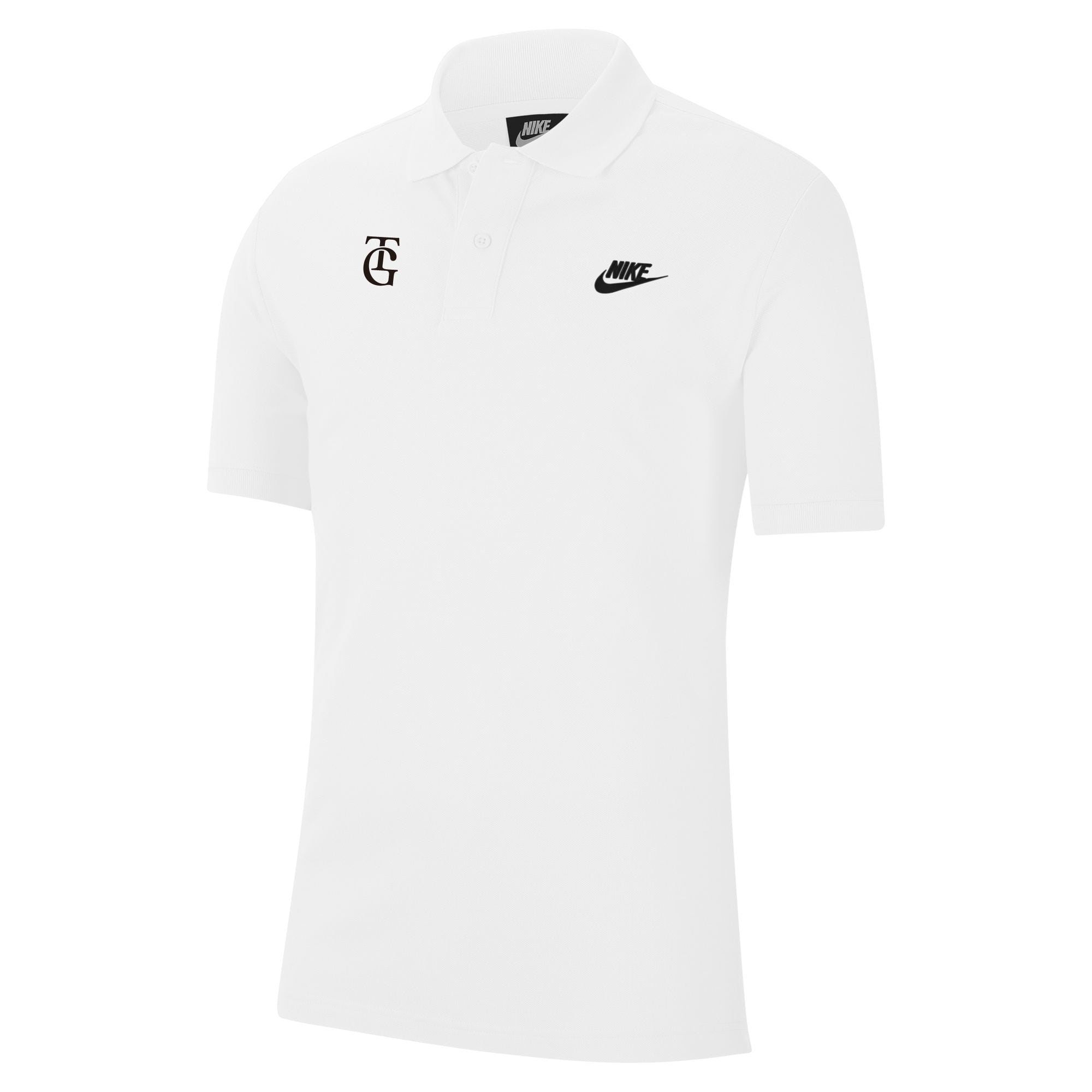 コットン エンブロイダリー ポロシャツ (TG) ホワイト NIKE FAN GEAR