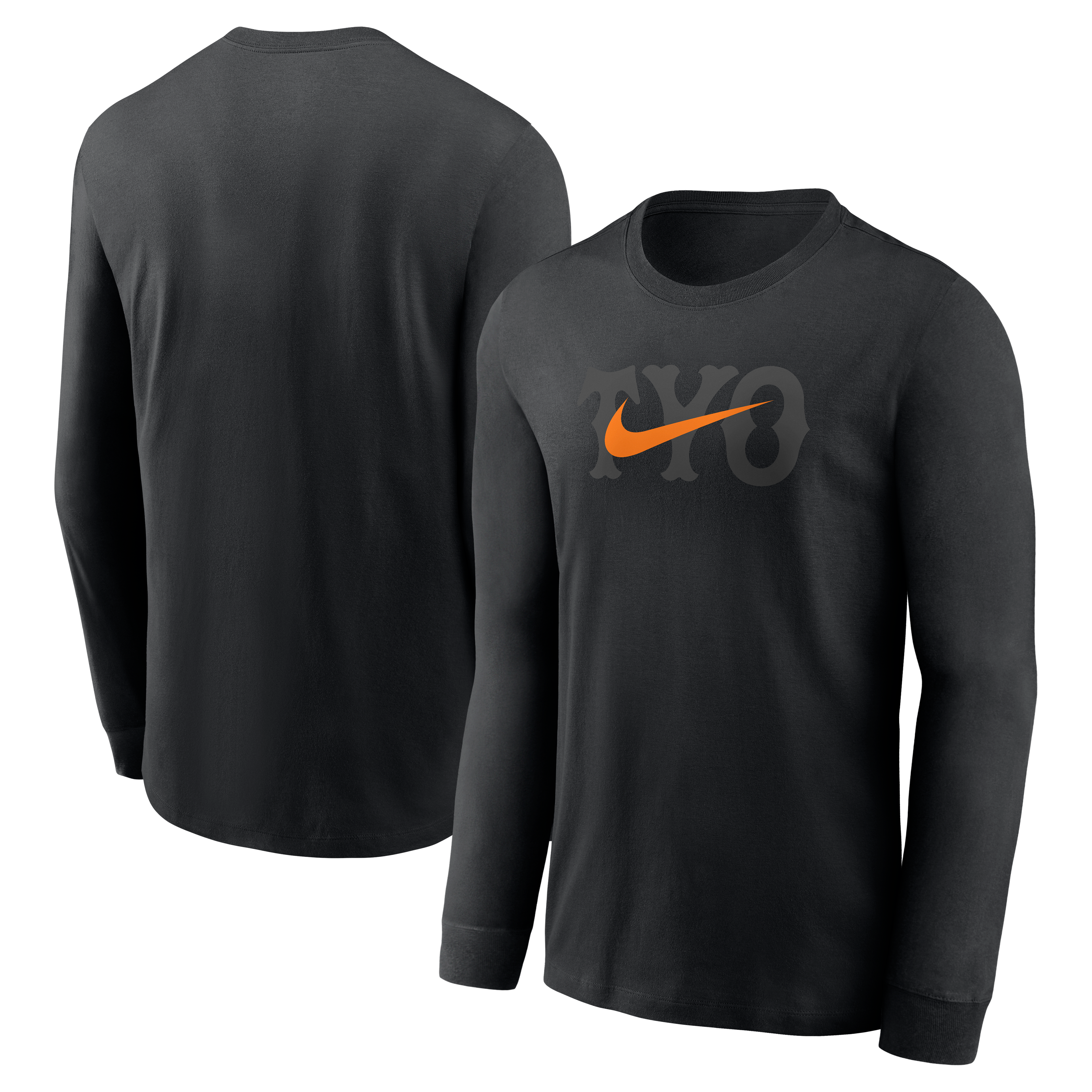 読売ジャイアンツ ナイキ ブラック×オレンジ コットン TYO Swoosh 