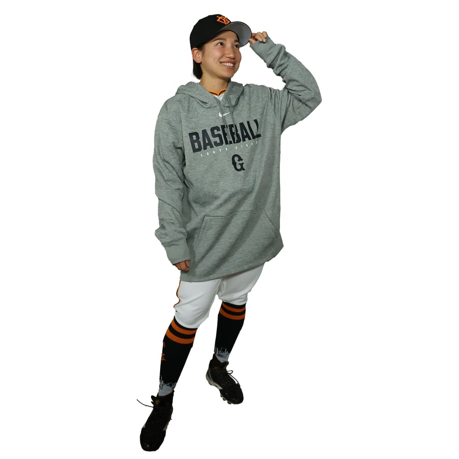 読売ジャイアンツ ナイキ グレー BASEBALL プルオーバー フーディー