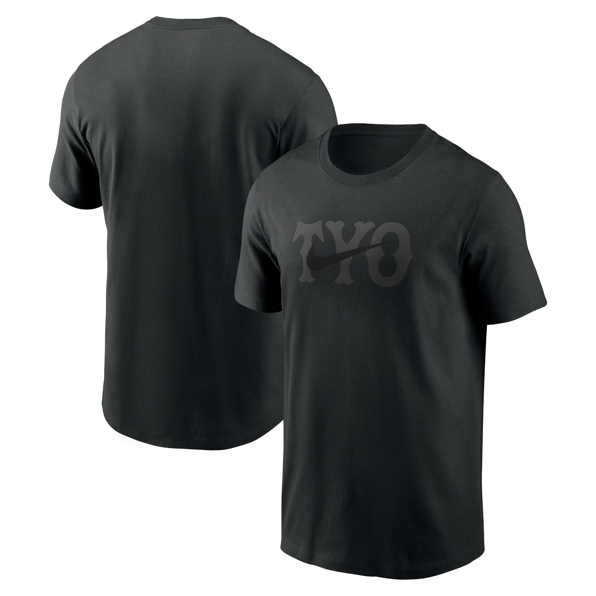 コットン Tシャツ (TYO Swoosh) ブラック×ブラック NIKE FAN GEAR