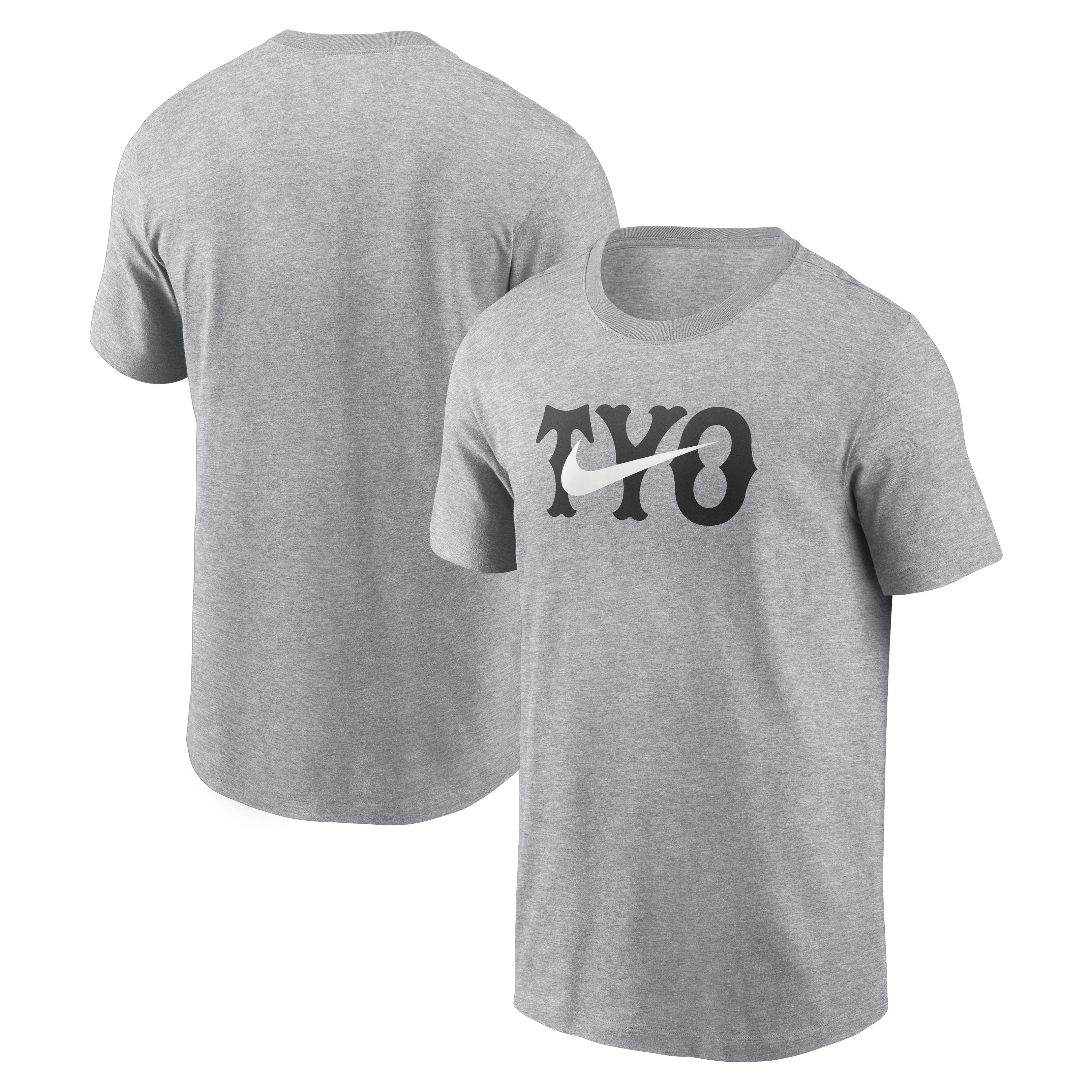 コットン TYO Swoosh Tシャツ グレー×ホワイト NIKE