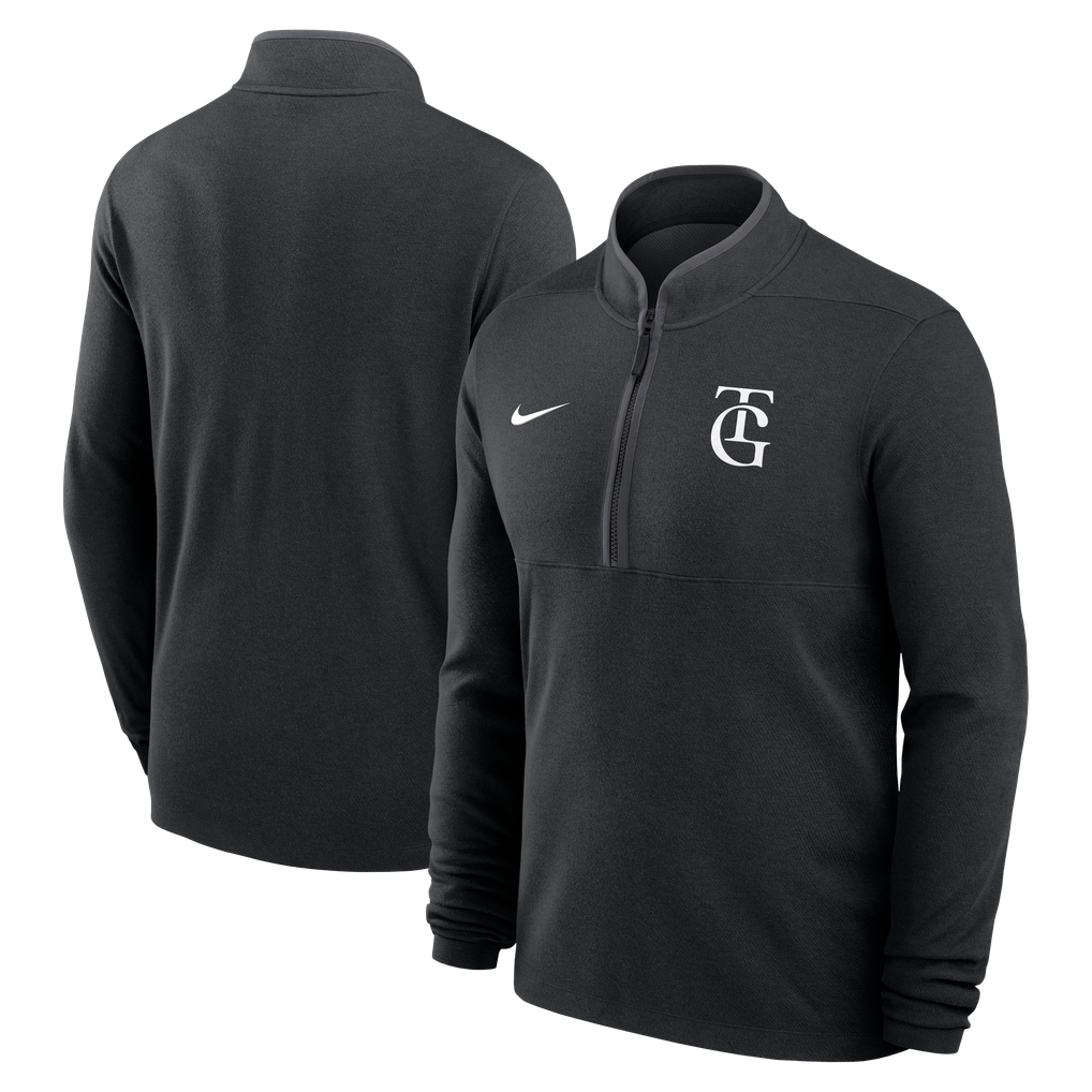 ポリエステル ハーフジップ シャツ (TG) ブラック NIKE FAN GEAR