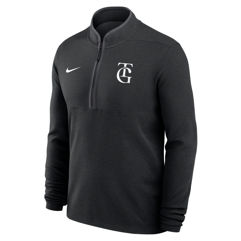 ポリエステル ハーフジップ シャツ (TG) ブラック NIKE FAN GEAR
