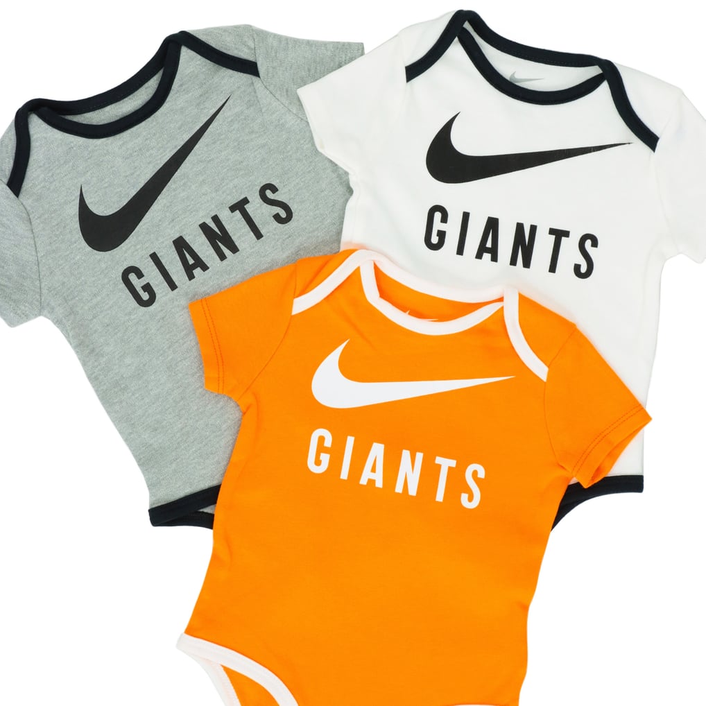 読売ジャイアンツ ナイキ ホワイト×グレー×オレンジ Swoosh GIANTS 3枚 