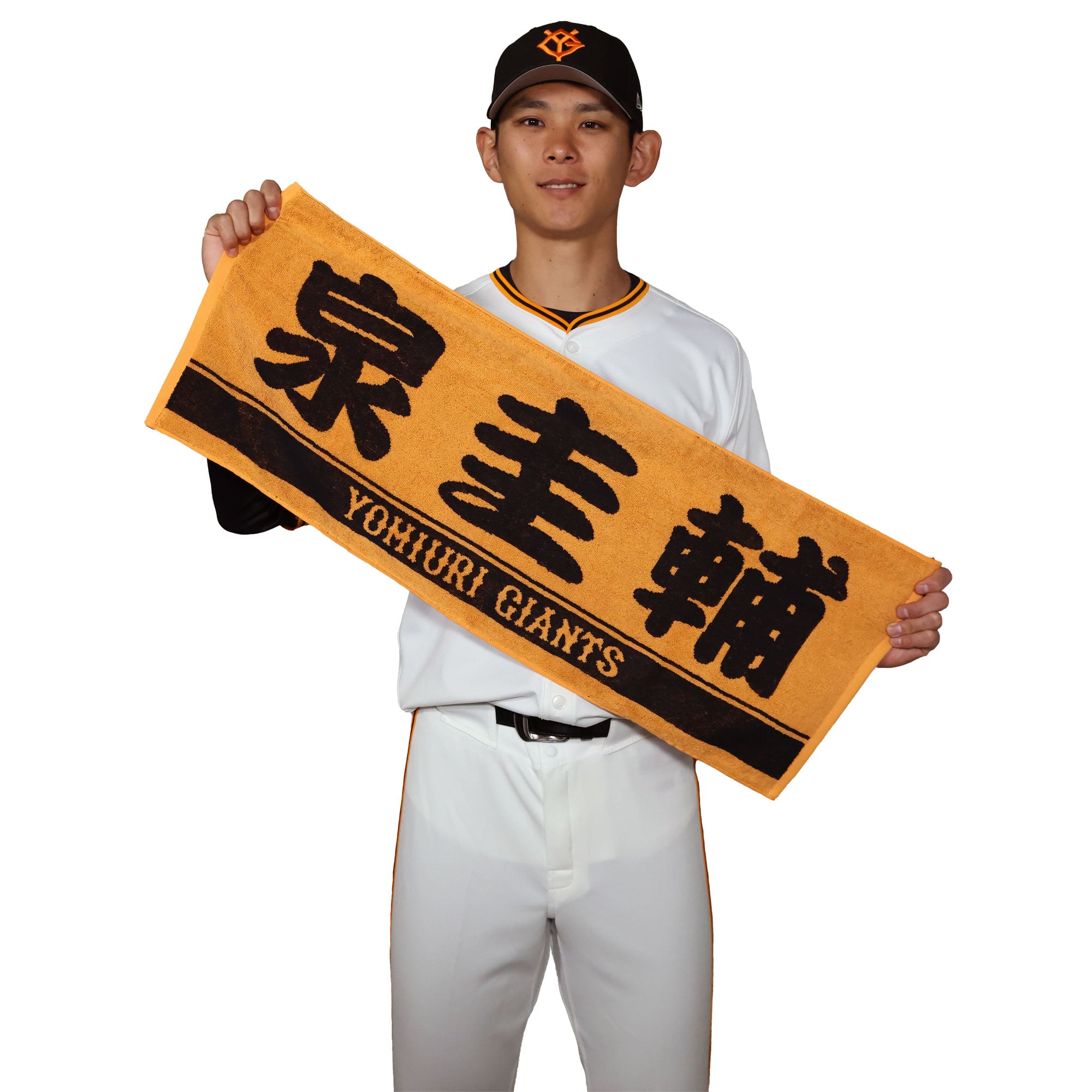 読売ジャイアンツ オレンジ×ブラック プレーヤーズフェイスタオル (泉 