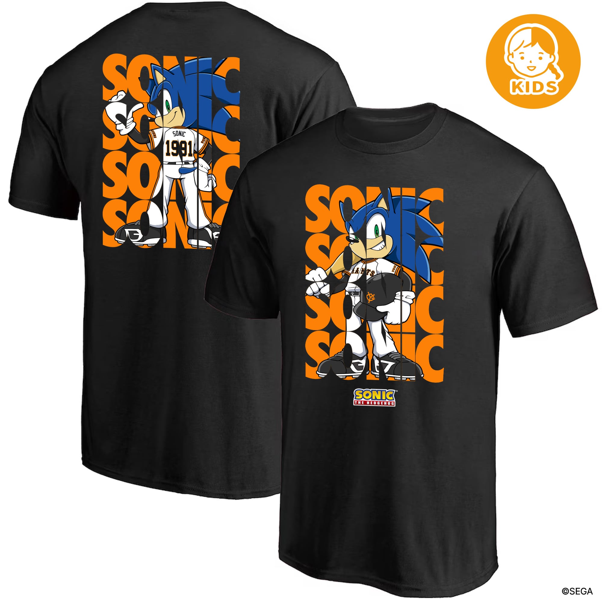 キッズ】『ソニック・ザ・ヘッジホッグ』× GIANTS Tシャツ (SONIC Home 