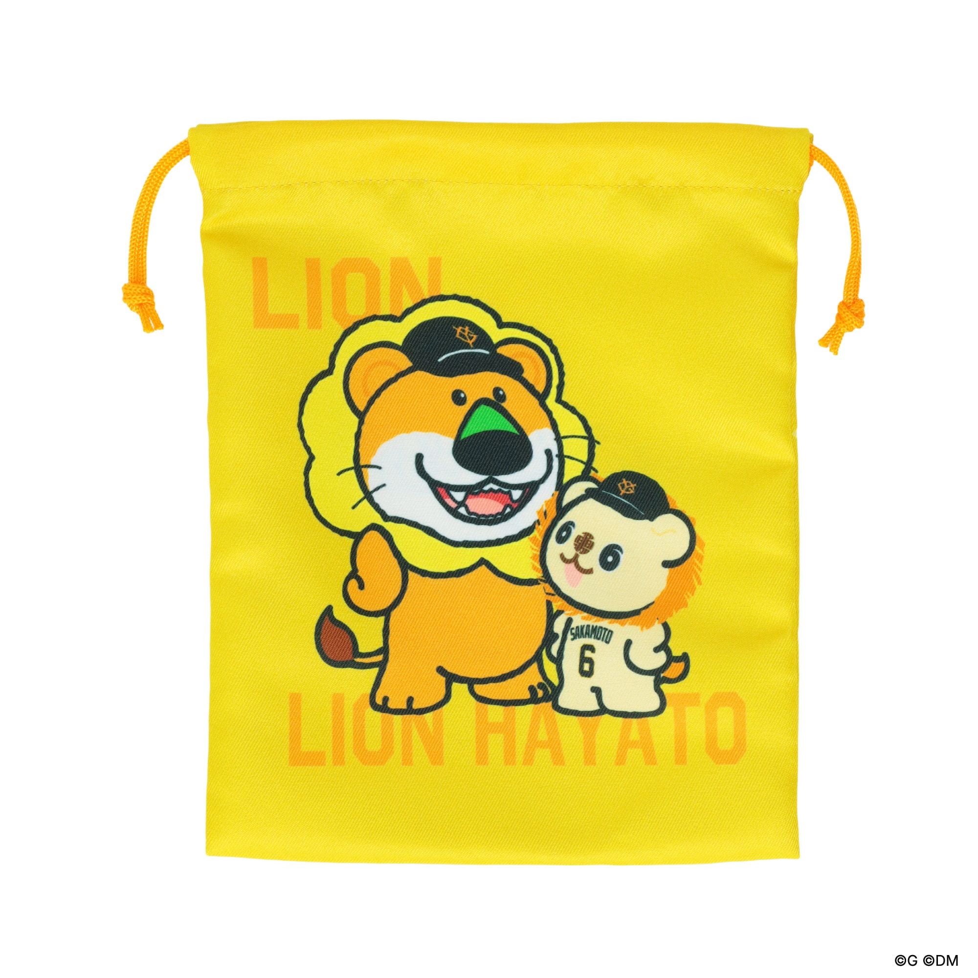 たべっ子どうぶつ×パペットシリーズ 巾着 (ペア) らいおんくん 