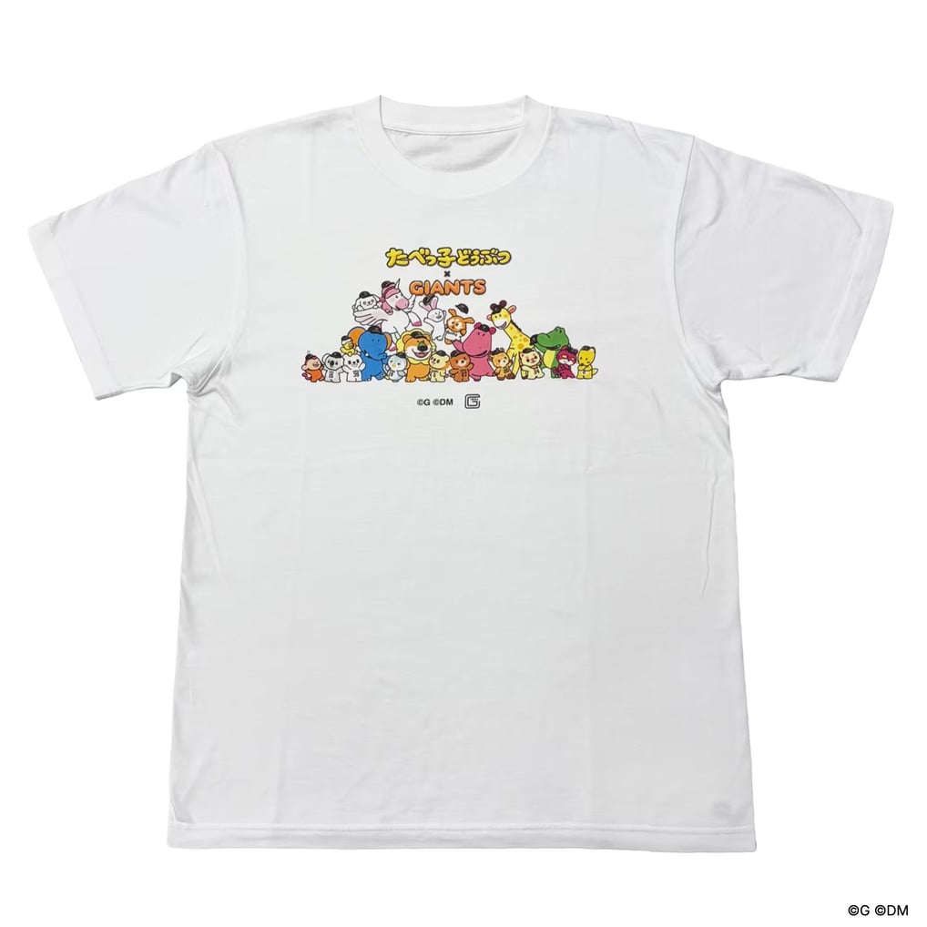 たべっ子どうぶつ×パペットシリーズ Tシャツ (全員集合)