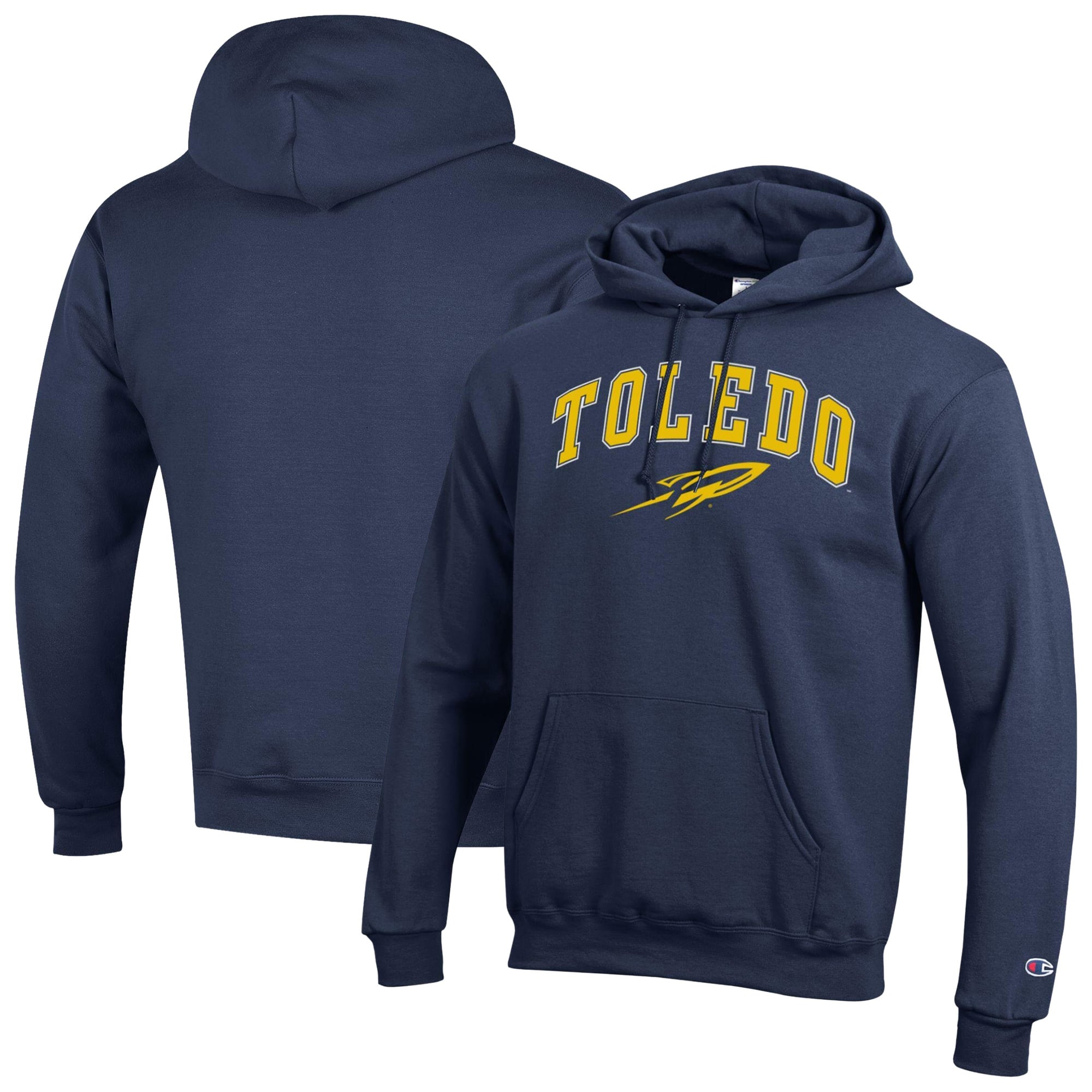 Men's Champion Navy Toledo Rockets Powerblend Hoodie