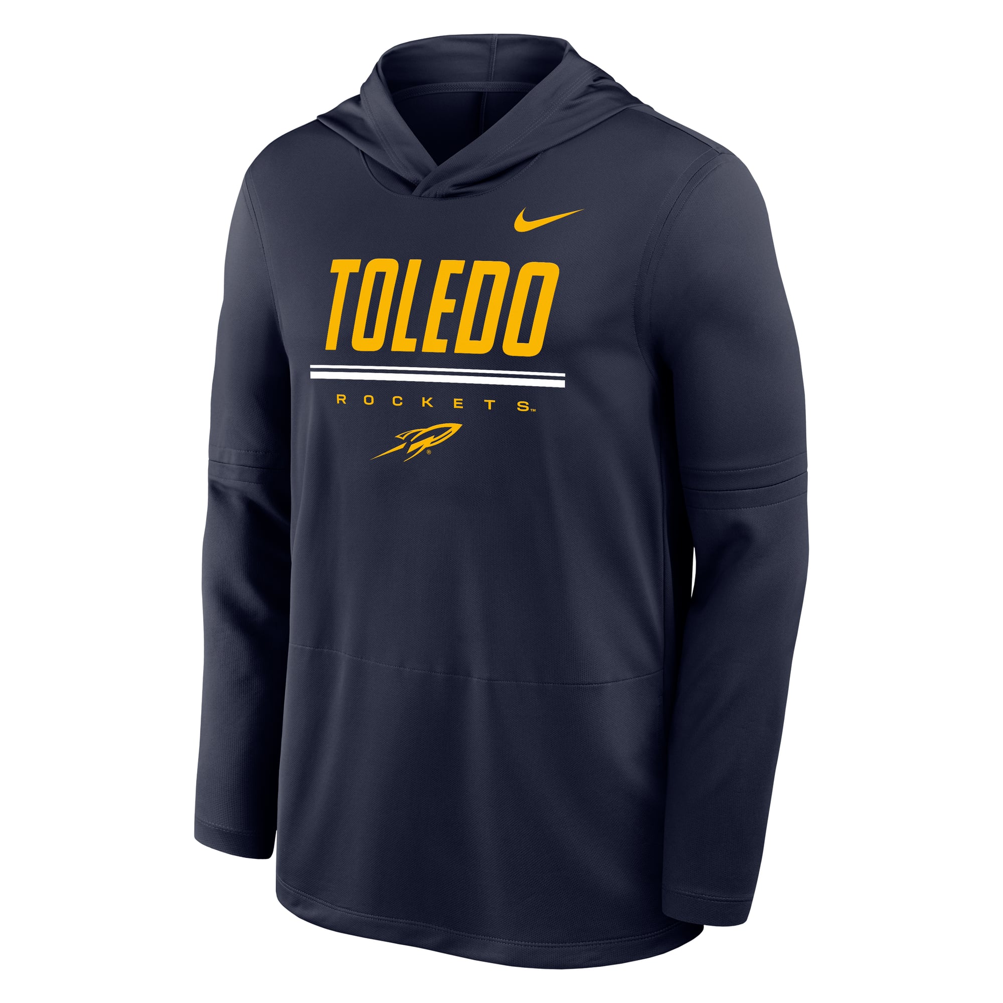 Men's Nike  Navy Toledo Rockets 2026 Sideline Lightweight Dri-FIT Hoodie