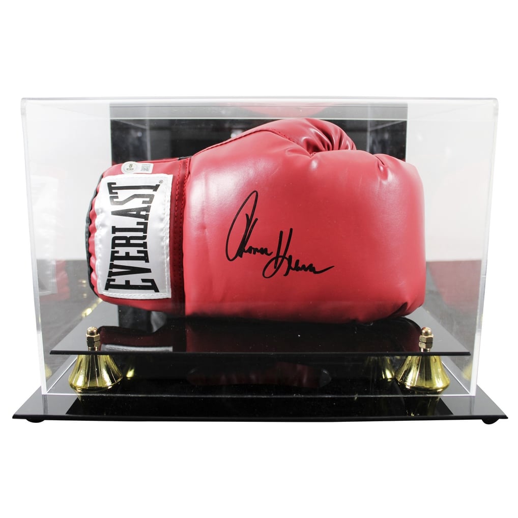 Tommy Hearns Signed Red Right Hand Everlast Glove W/ Case BAS Witness