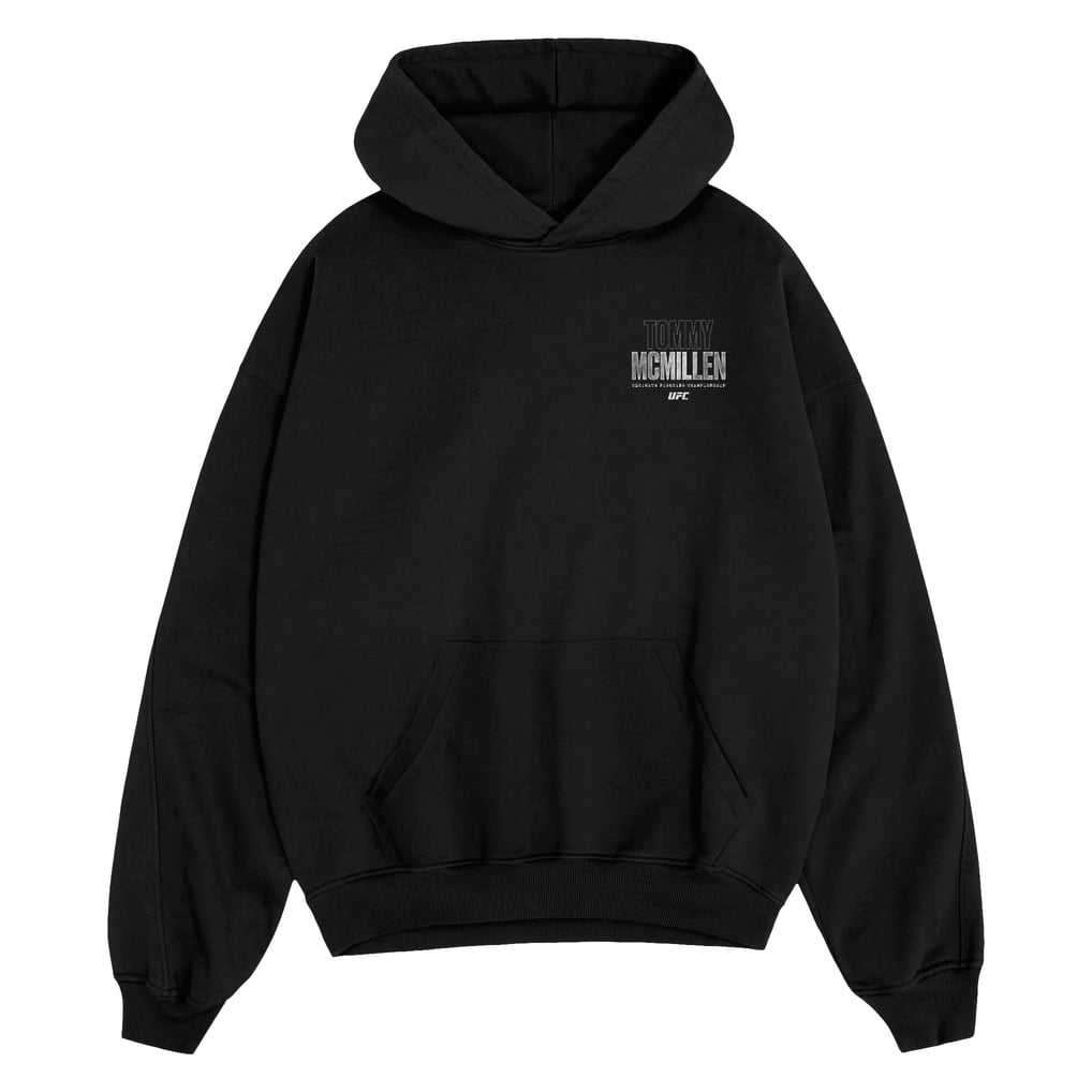 Sweat à capuche noir UFC Tommy McMillen pour homme