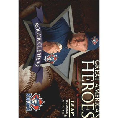 1998 Leaf Rookies and Stars Great American Heroes #12 Roger Clemens