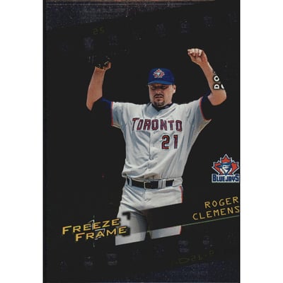 1998 Studio Freeze Frame #25 Roger Clemens