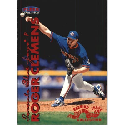 1999 Fleer Tradition Warning Track #30 Roger Clemens