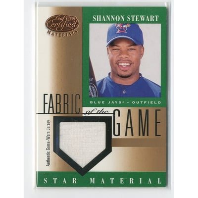 2001 Leaf Certified Materials Fabric of the Game #107BA Shannon Stewart