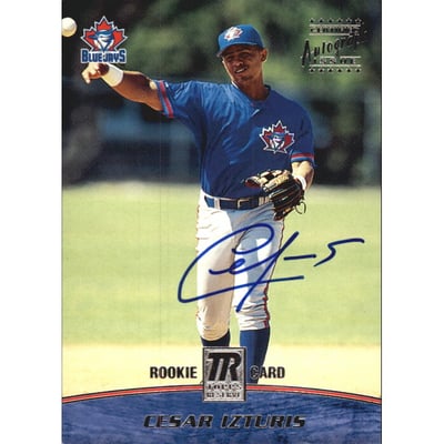 2001 Topps Reserve Rookie Autographs #TRA48 Cesar Izturis B