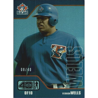 2002 Upper Deck 40-Man Electric Rainbow #85 Vernon Wells