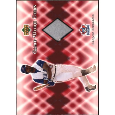 2002 Upper Deck Game Worn Gems #GCD Carlos Delgado