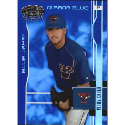 2003 Leaf Certified Materials Mirror Blue #194 Vinny Chulk