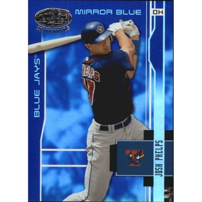 2003 Leaf Certified Materials Mirror Blue #198 Josh Phelps
