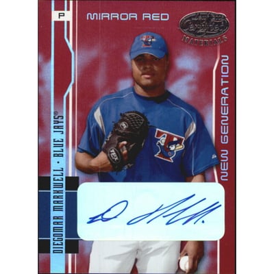 2003 Leaf Certified Materials Mirror Red Autographs #229 Diegomar Markwell NG/100