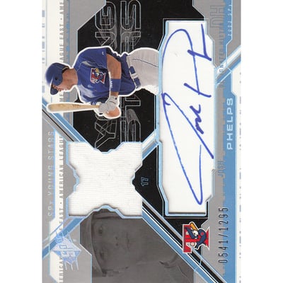 2003 SPx Young Stars Autograph Jersey #JP Josh Phelps/1295