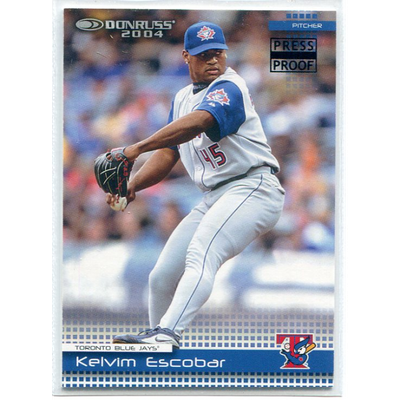 2004 Donruss Press Proofs Black #207 Kelvim Escobar