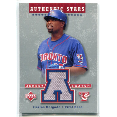 2004 Upper Deck Authentic Stars Jersey #CD Carlos Delgado