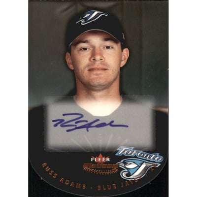 2005 Fleer Platinum Autograph Die Cuts #22 Russ Adams ROO/20 *