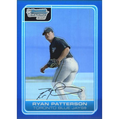 2006 Bowman Chrome Prospects Blue Refractors #BC165 Ryan Patterson