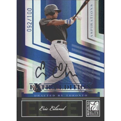 2007 Donruss Elite Extra Edition Signature Aspirations #20 Eric Eiland/100