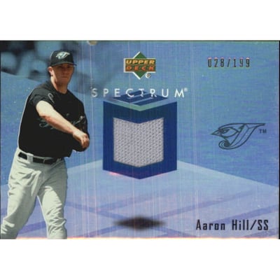 2007 Upper Deck Spectrum Swatches #AH Aaron Hill