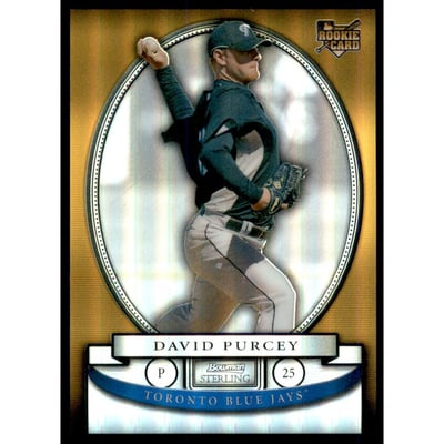 2008 Bowman Sterling Gold Refractors #DP David Purcey