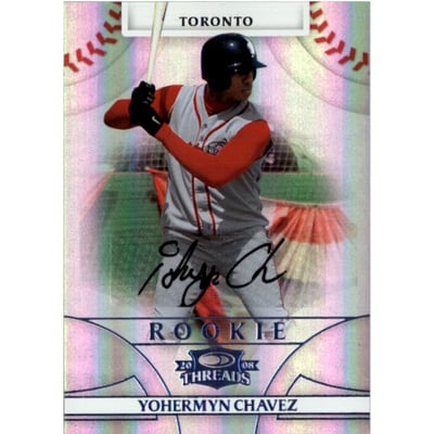 2008 Donruss Threads Signatures Platinum #149 Yohermyn Chavez/25