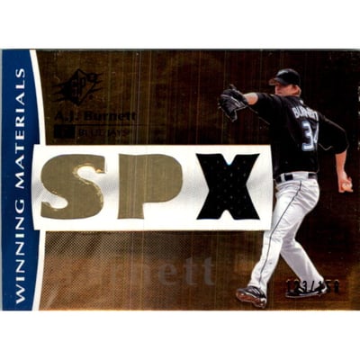 2008 SPx Winning Materials SPx 150 #AB A.J. Burnett