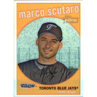 2008 Topps Heritage Chrome Refractors #C261 Marco Scutaro