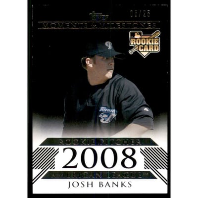 2008 Topps Moments and Milestones Black #176 Josh Banks