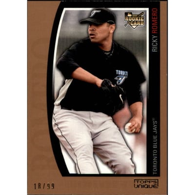 2009 Topps Unique Bronze #178 Ricky Romero