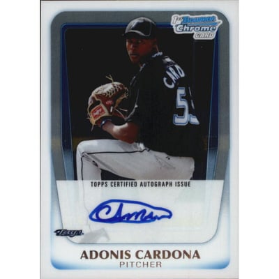 2011 Bowman Chrome Prospect Autographs #BCP96 Adonis Cardona