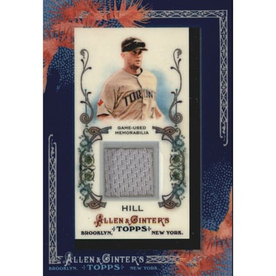 2011 Topps Allen and Ginter Relics #AH Aaron Hill