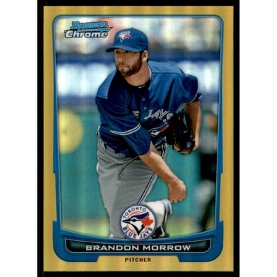 2012 Bowman Chrome Gold Refractors #13 Brandon Morrow