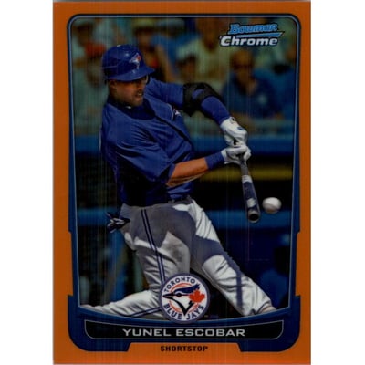 2012 Bowman Chrome Orange Refractors #79 Yunel Escobar